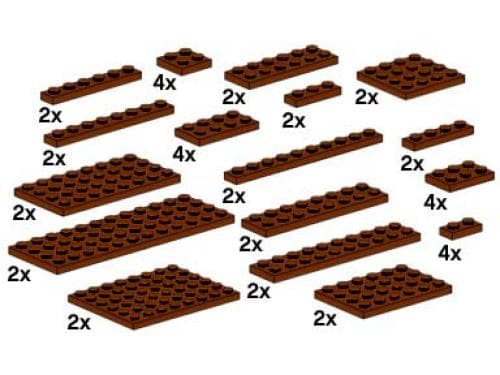 Assorted Brown Plates