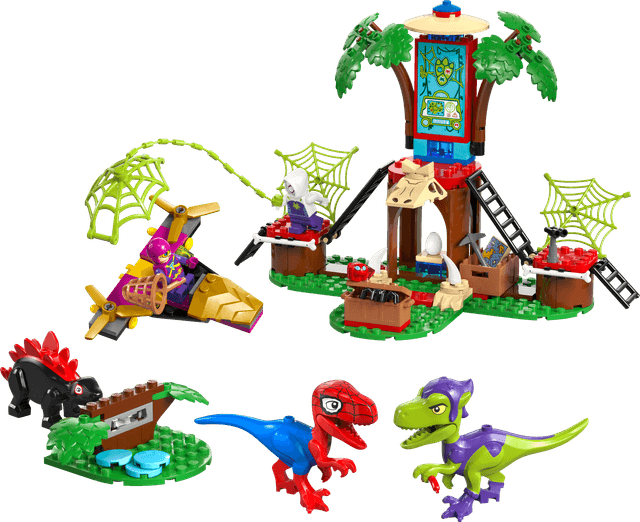 Spidey and Gobby's Raptor Battle at Tree House HQ