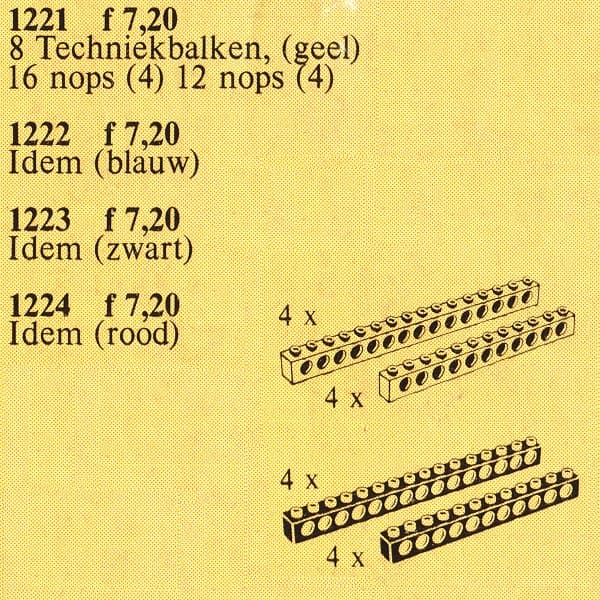 TECHNIC beams - blue