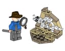 Alan Grant and Dino Skeleton