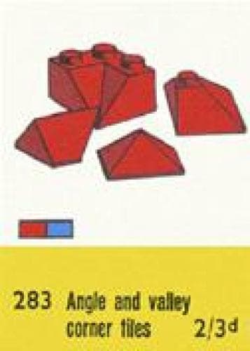Sloping Ridge and Valley Bricks, Red