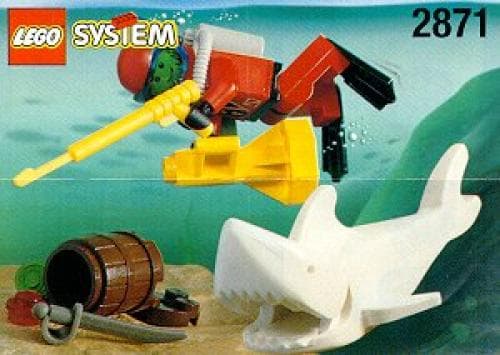 Diver and Shark