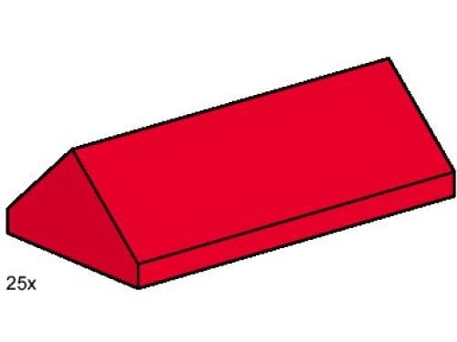 2 x 4 Ridge Roof Tiles Steep Sloped Red