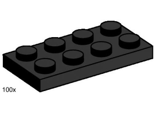 2 x 4 Black Plates