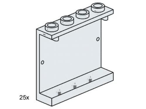 1 x 4 x 3 Wall Element Clear