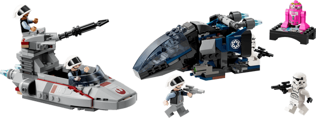 Imperial Dropship vs. Rebel Scout Speeder