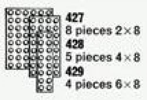 5 Plates 4 x 8 (The Building Toy)