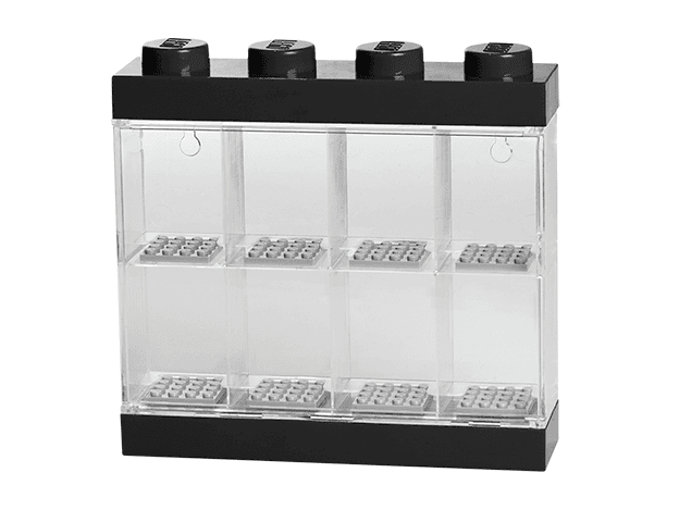 Minifigure Display Case 8 (Black) — 1