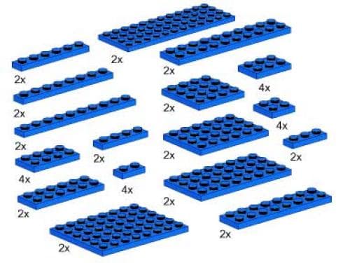 Plates, Blue