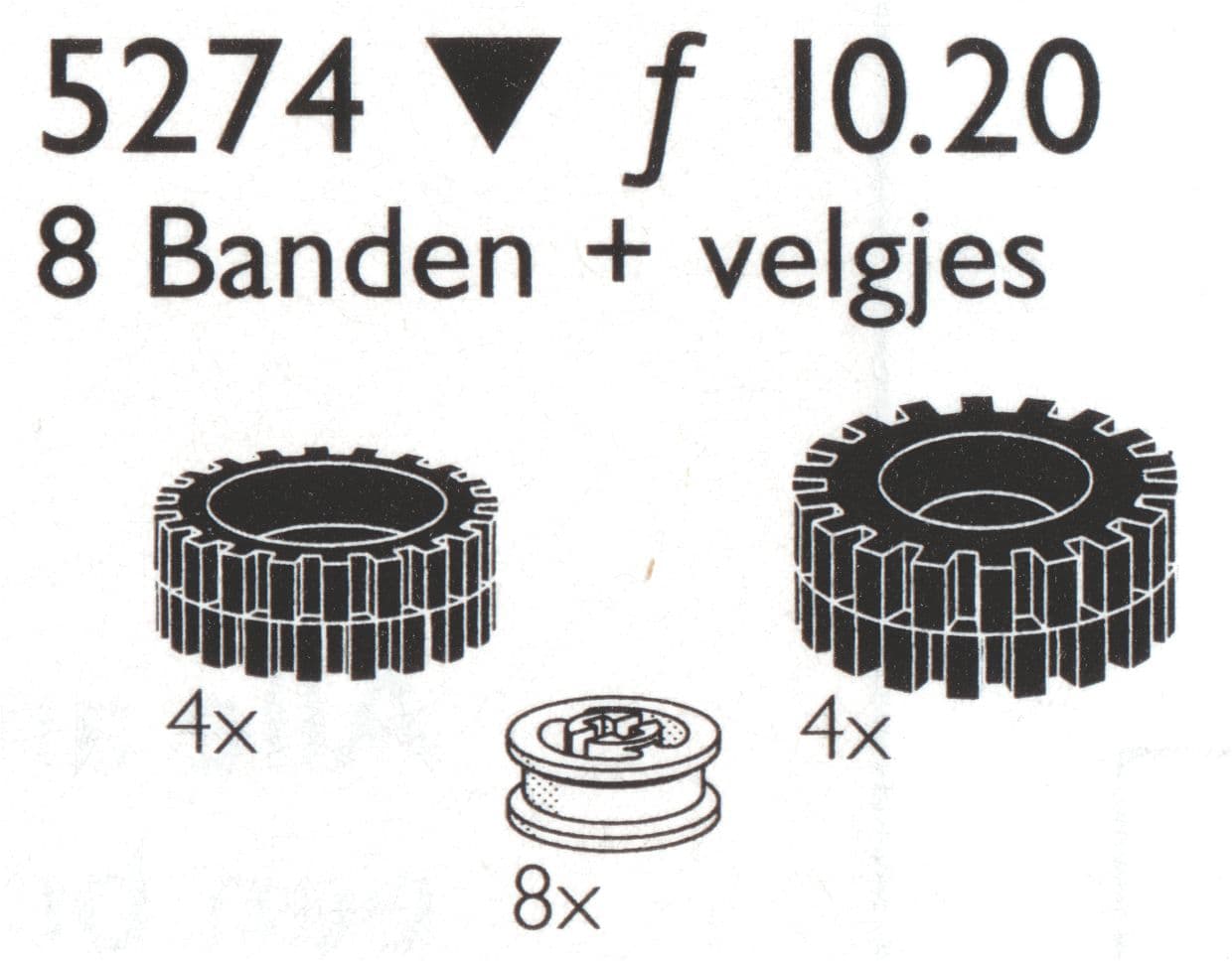 8 Tires / Tyres (4x24, 4x 30 mm) w/hubs
