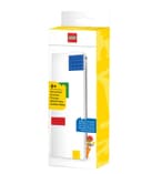 Pencil Box with Four Building Bricks and Construction Worker Minifigure