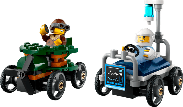 Airplane vs. Hospital Bed Race Car Pack