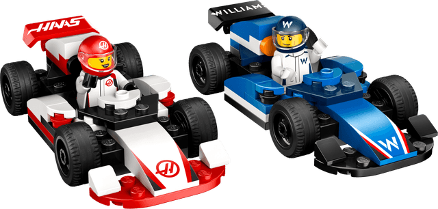 F1 Williams Racing & Haas F1 Race Cars