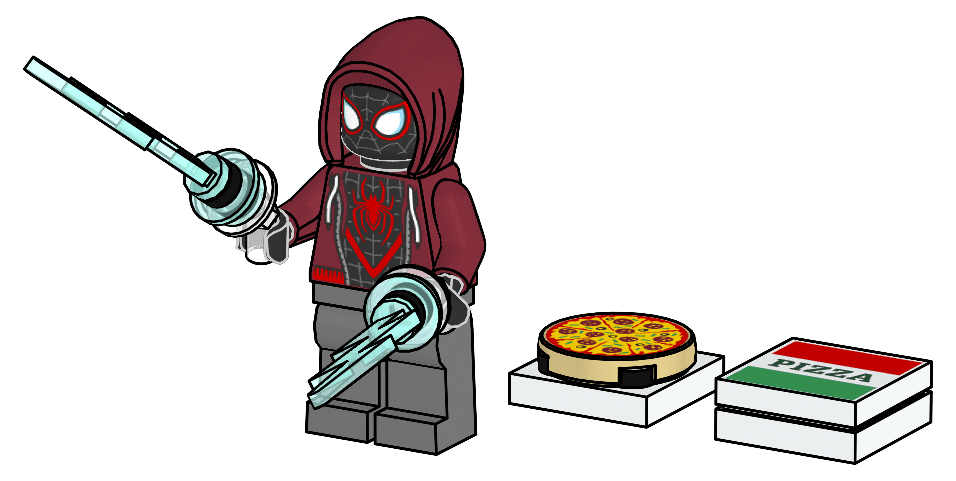 Miles Morales with Pizza — 1