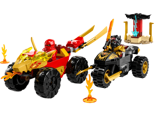 Kai and Ras's Car and Bike Battle