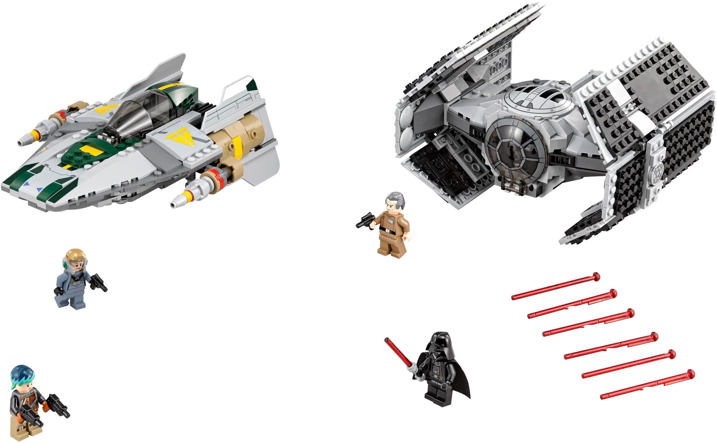 Vader's TIE Advanced vs. A-Wing Starfighter — 1