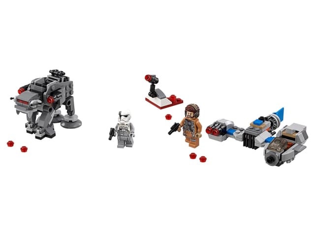 Ski Speeder vs First Order Walker Microfighters