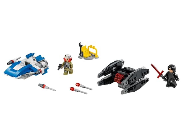 A-Wing vs. TIE Silencer Microfighters