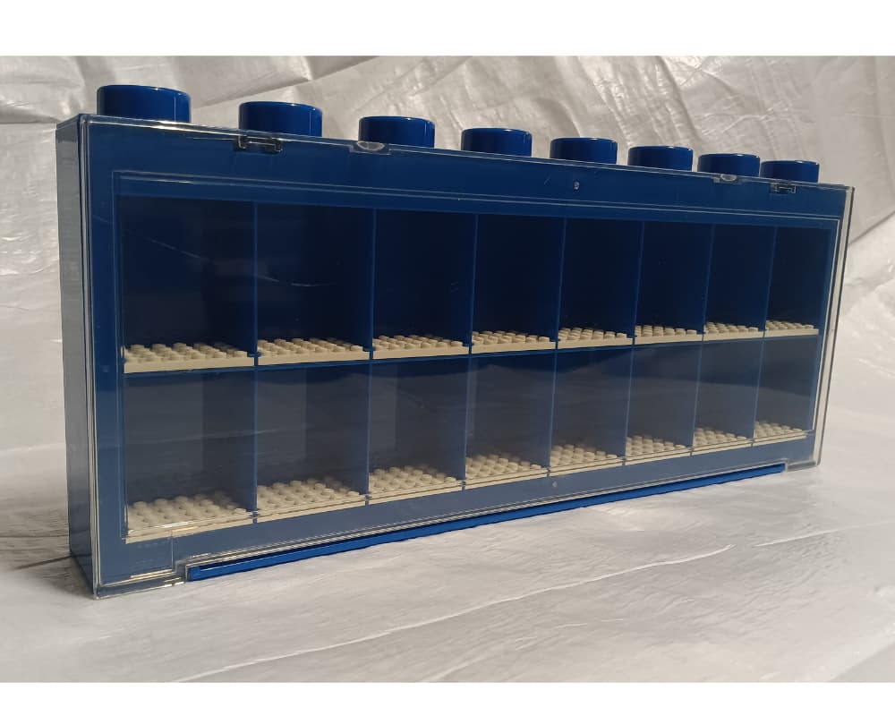 Minifigure Display Case Large Blue — 1
