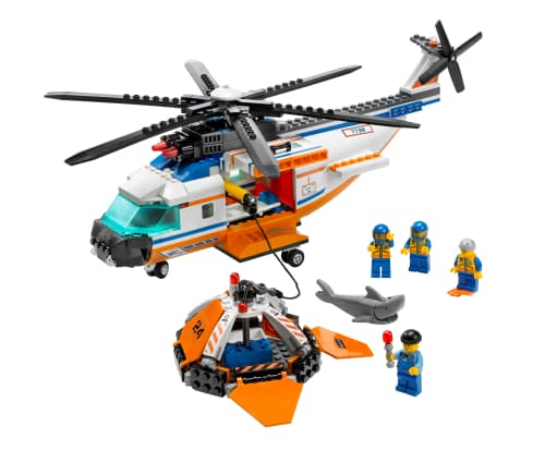 Coast Guard Helicopter and Life Raft