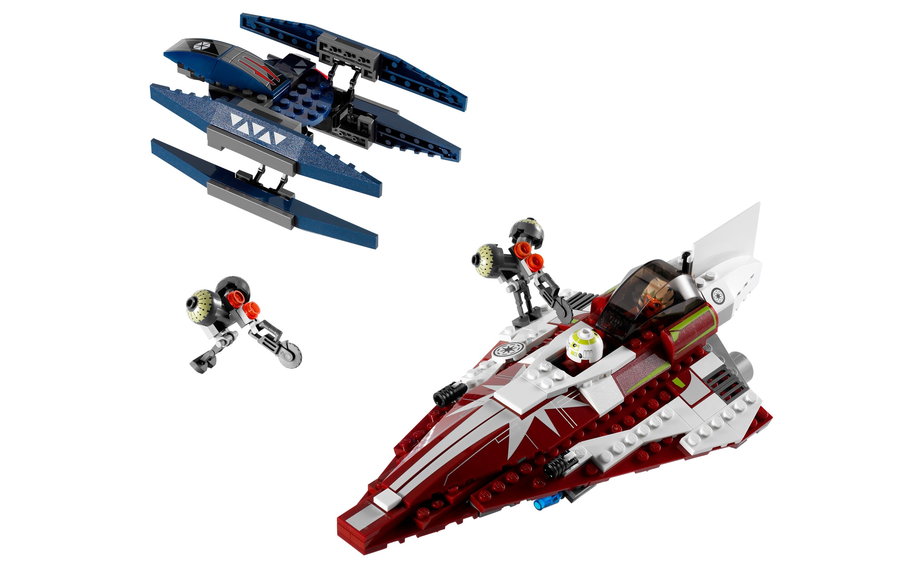 Ahsoka's Starfighter and Vulture Droid — 1