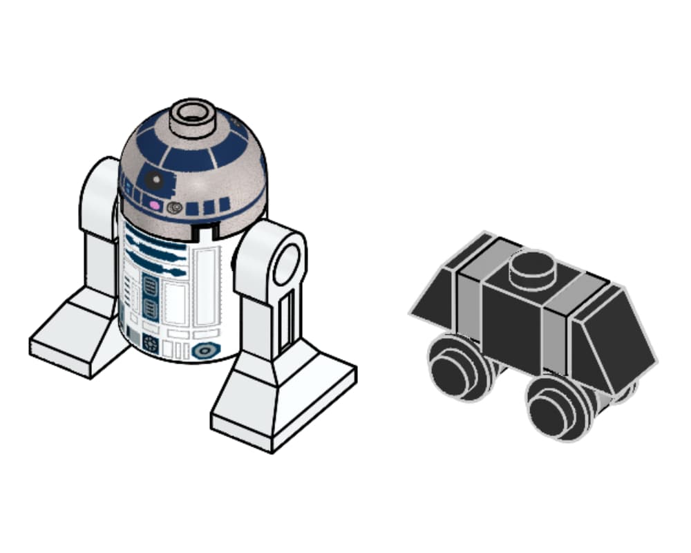 R2-D2 & MSE-6 — 1