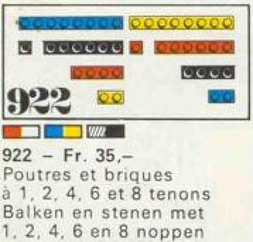 28 Bricks with 1, 2, 4, 6 and 8 Studs [Red/White]
