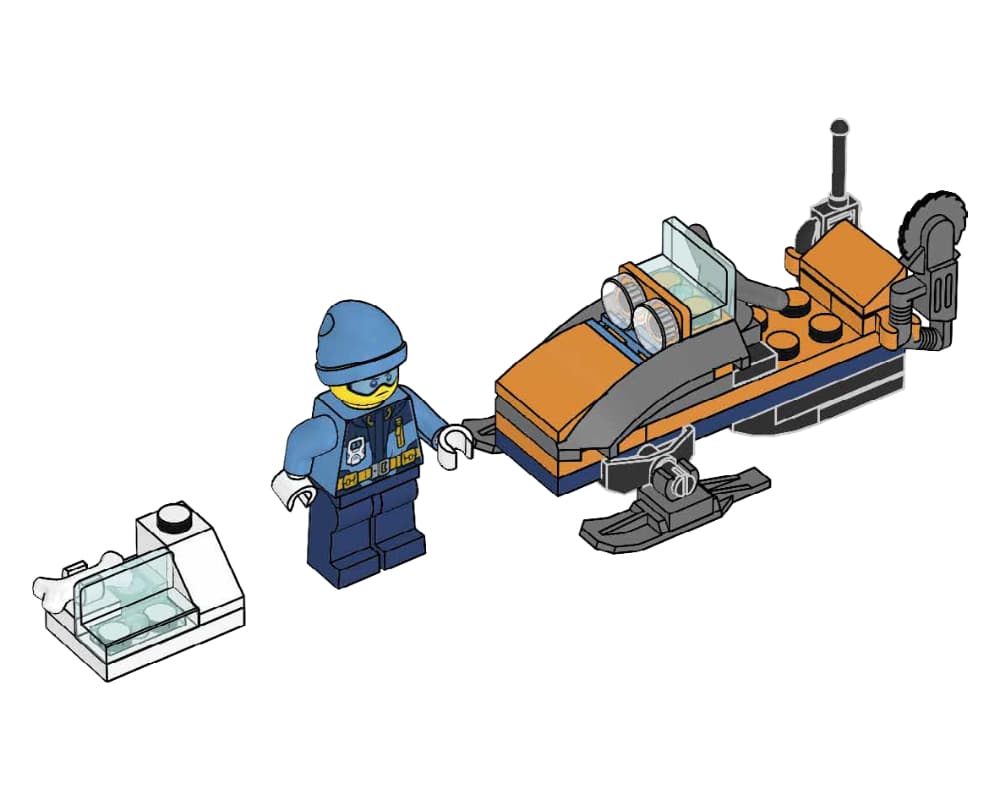 Arctic Explorer with Snowmobile — 1