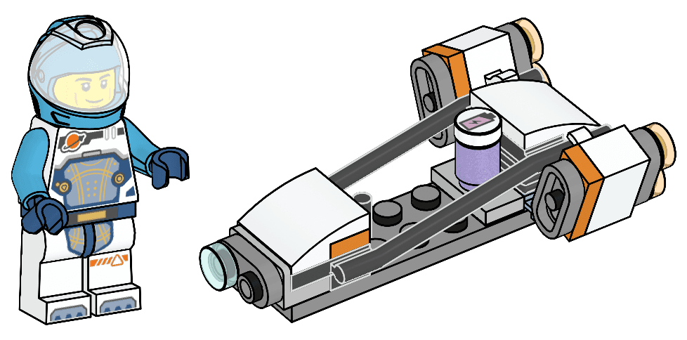 Astronaut and Spaceship — 1