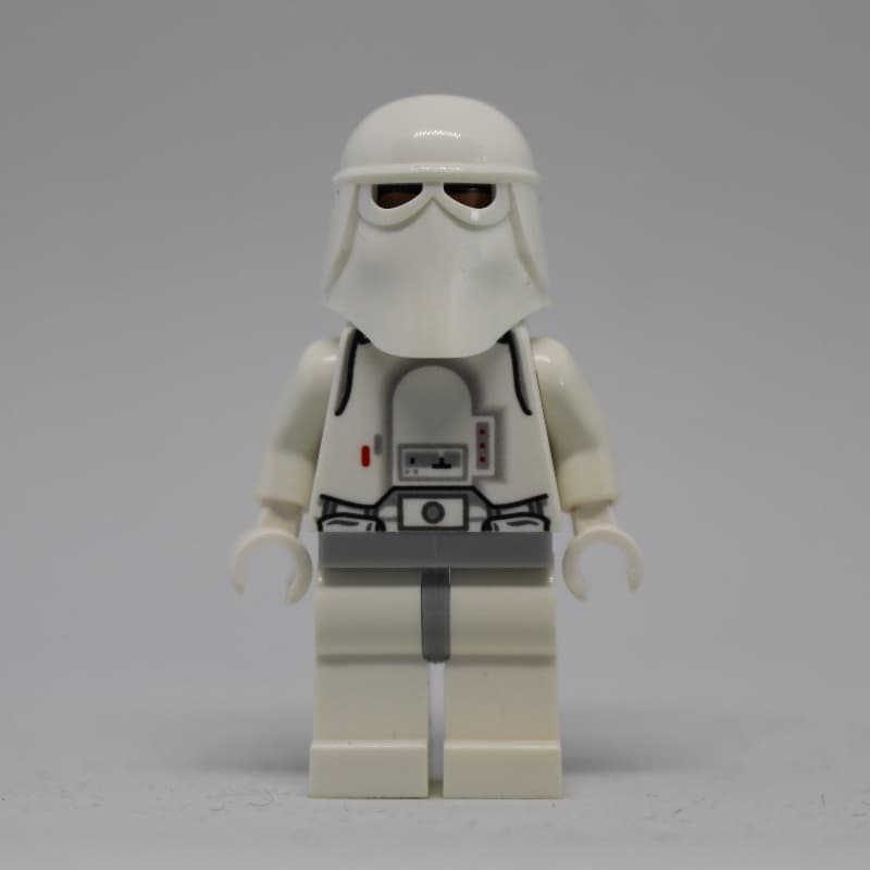 Snowtrooper, Light Bluish Gray Hips, Printed Black Head, White Hands