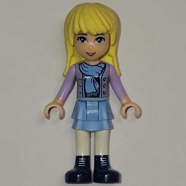 Stephanie - Lavender Jacket, Scarf, Light Aqua Skirt