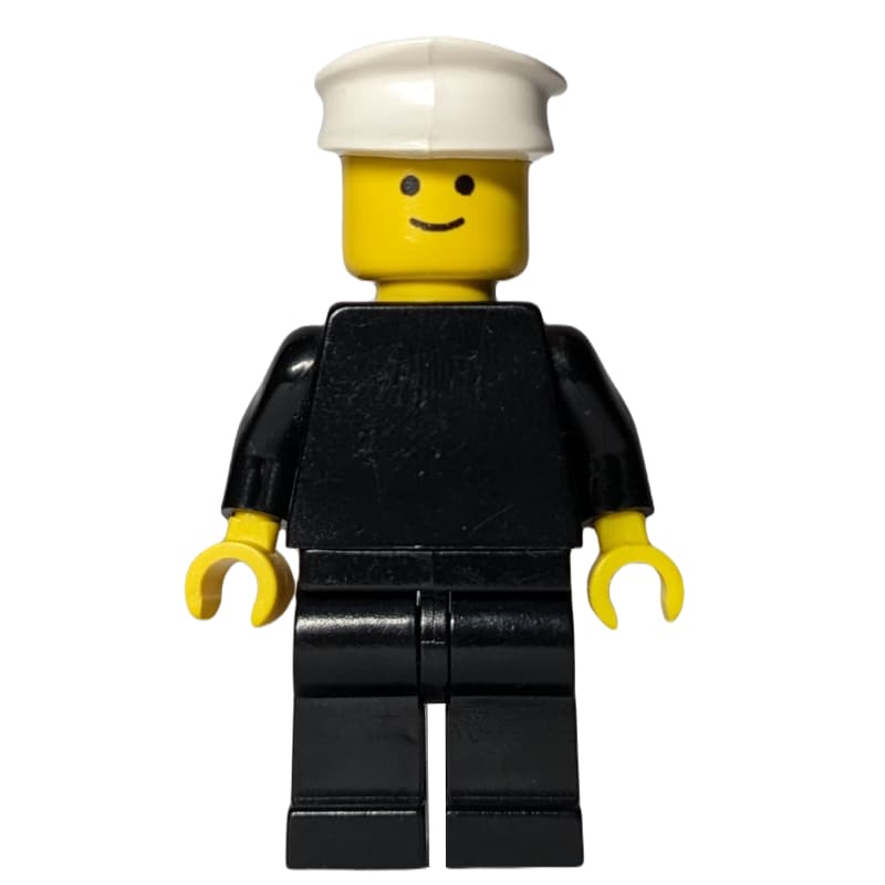 Black Torso, Black Legs, White Hat
