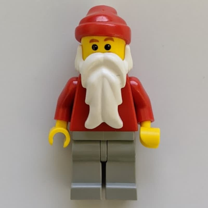 Santa, Plain Red with Light Bluish Gray Legs