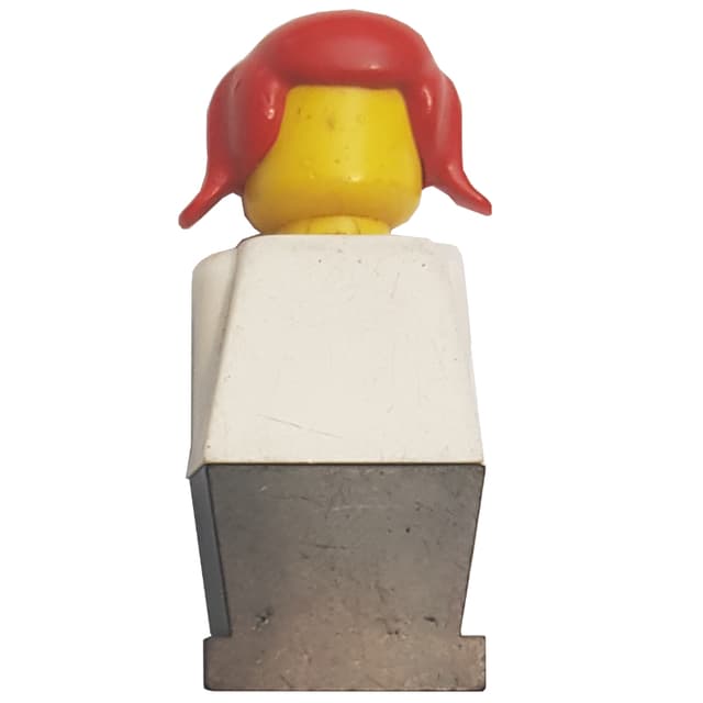 LEGOLAND White Torso, Black Legs, Red Hair