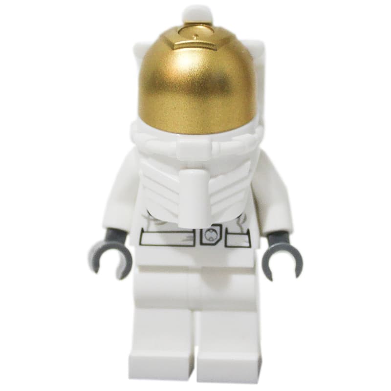 Astronaut, White, Diver Helmet, Gold Visor
