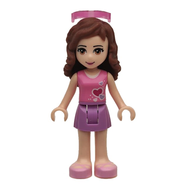 Olivia - Dark Pink Top, Medium Lavender Skirt, Safety Goggles