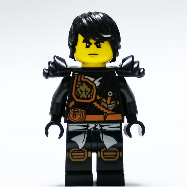 Cole with Black Hair and Shoulder Armor