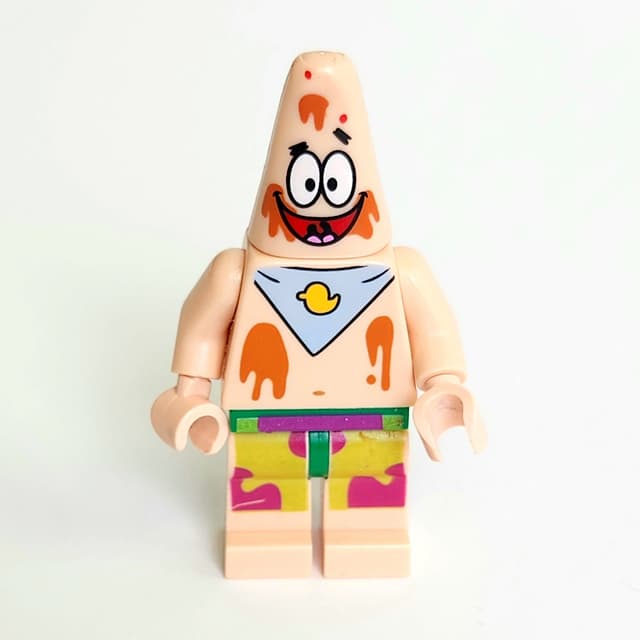 Patrick Star with Bib and Ice Cream Stains