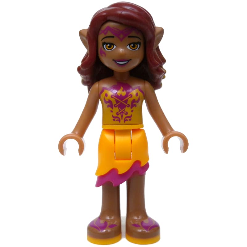 Azari Firedancer in Bright Light Orange Outfit