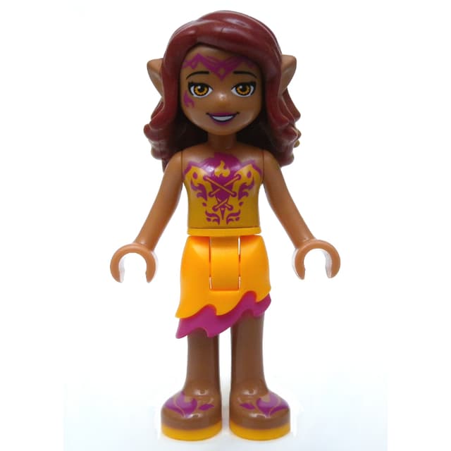 Azari Firedancer in Bright Light Orange Outfit