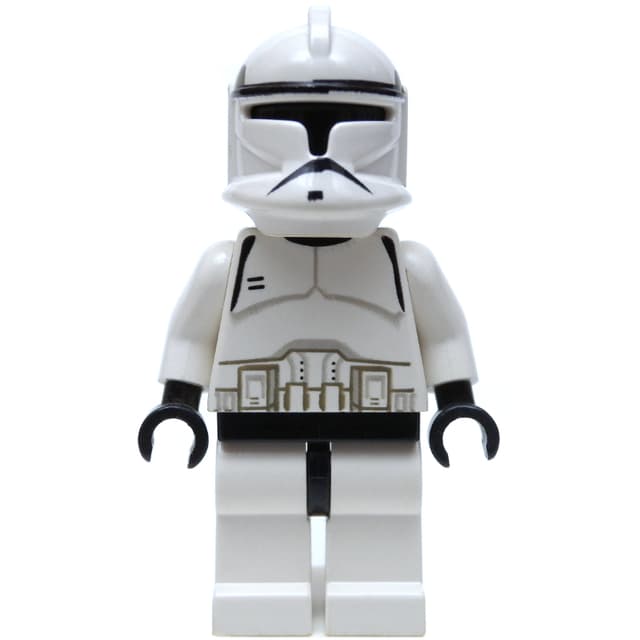 Clone Trooper, Phase I Armor, Plain Black Head