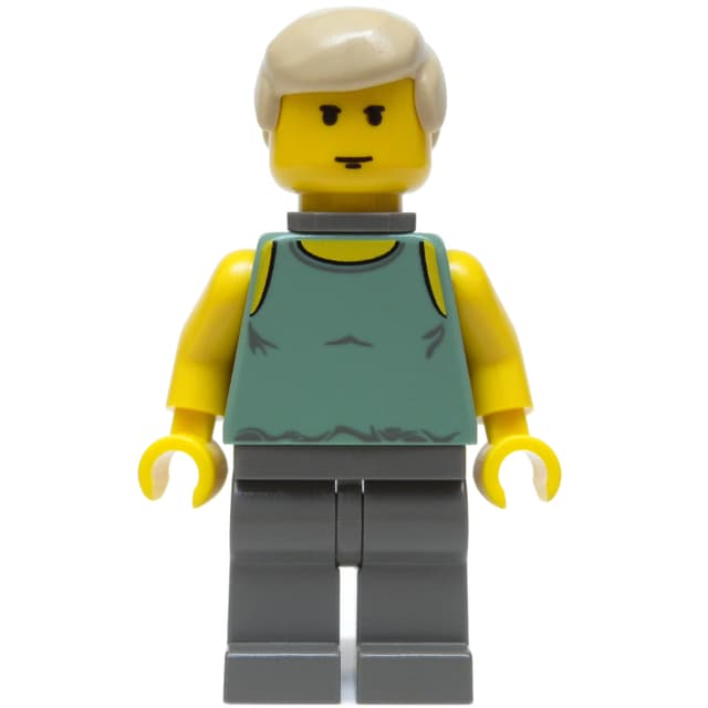Luke Skywalker, Dagobah Outfit, Yellow Skin, Sand Green Tank Top with Neck Bracket
