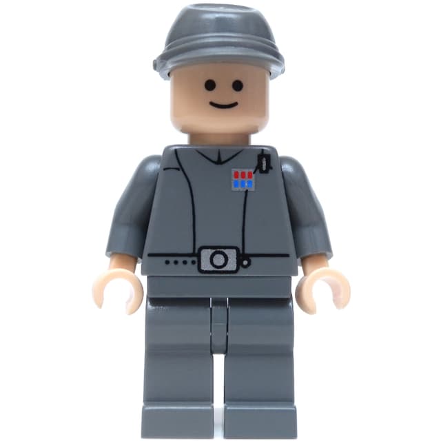 Imperial Officer / Captain / Commandant / Commander, Dark Bluish Gray Uniform, Cavalry Cap, Black Eyes