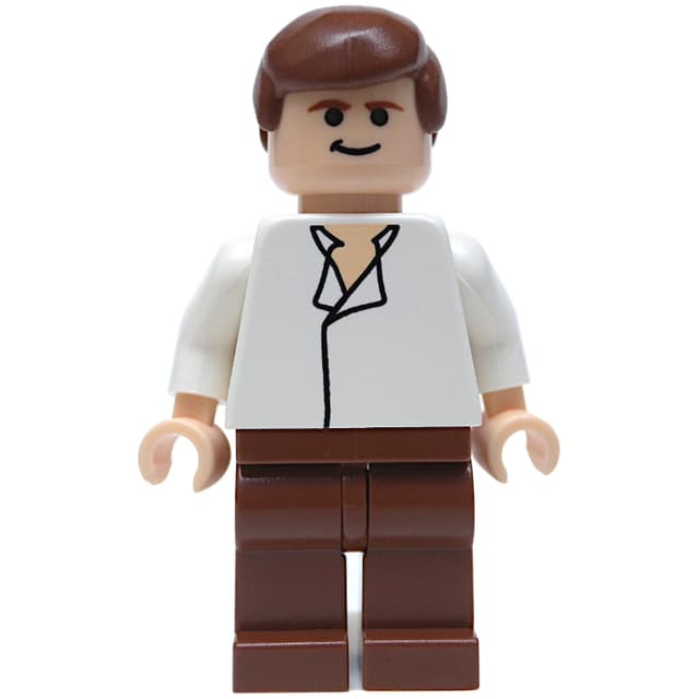 Han Solo, White Shirt, Reddish Brown Legs, Black Eyes