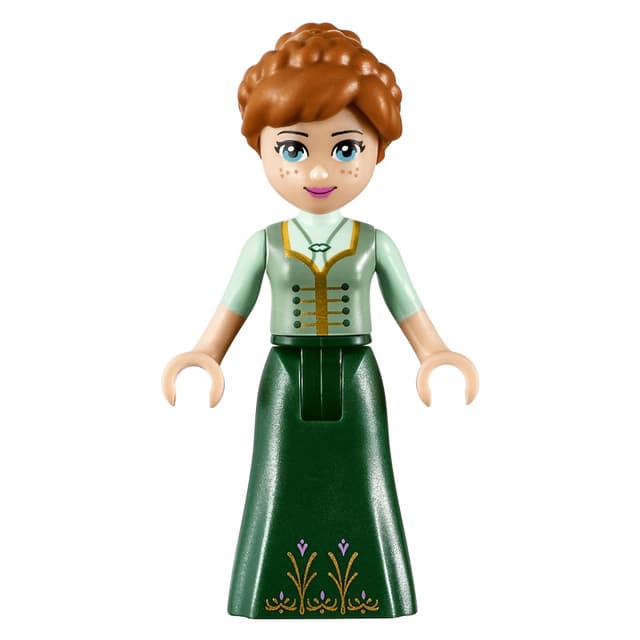 Anna - Sand Green and Dark Green Dress, Open Mouth