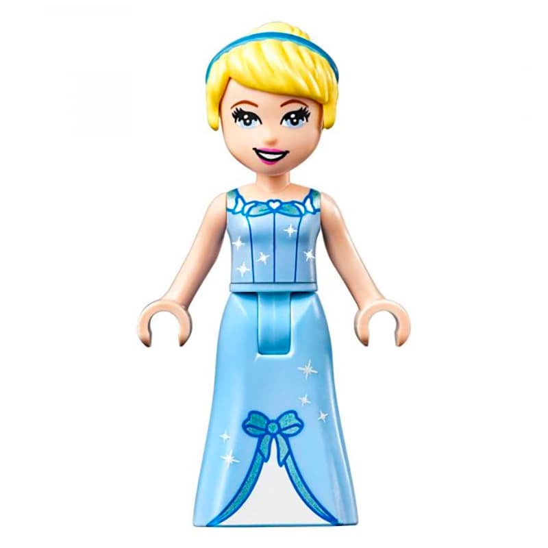 Cinderella - Bright Light Blue Dress, White Under-Dress - Thick Hinge