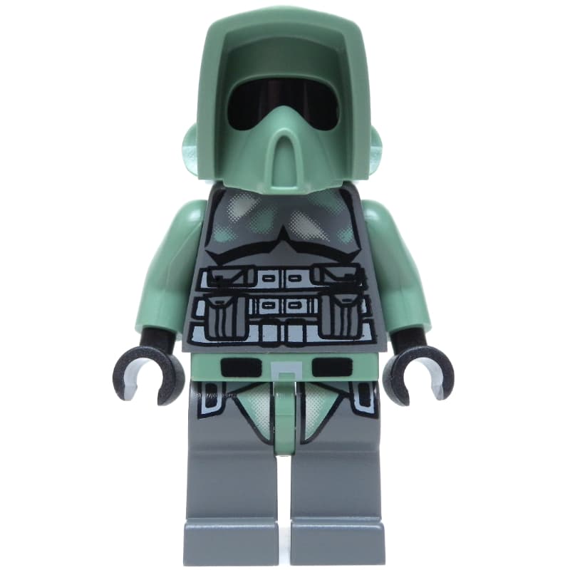 Clone Trooper, 41st Elite Corps Scout Battalion Armor, Dark Bluish Gray (Kashyyyk)
