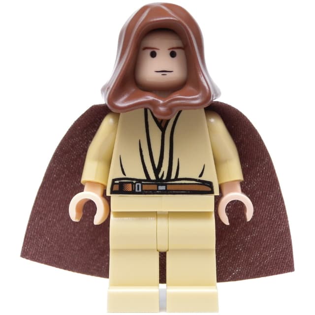 Obi-Wan Kenobi, Padawan, Reddish Brown Hood and Cape, Black Eyes