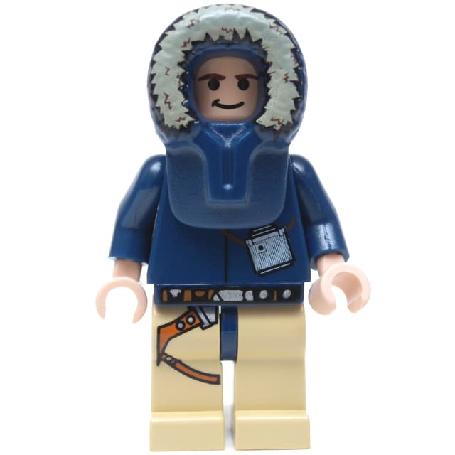 Han Solo, Hoth Outfit, Dark Blue Hood, Black Eyes