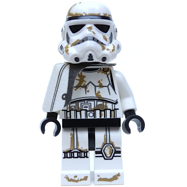 Sandtrooper Sergeant, White Pauldron, Neck Bracket, Printed Black Head